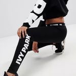 Ivy Park  Black and White Logo Leggings Women’s XS Photo 0