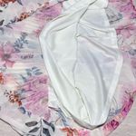 Flying Tomato Med Cottagecore Victorian Romantic Chiffon Midi Dress Ivory Size M Pink Photo 10