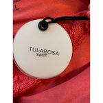 Tularosa  Bikini Bottom NWT Swim Crotchet Bikini Knit Coral Red Large Photo 2