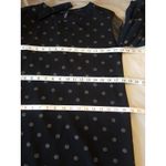 New Collection Dress Sz Medium Polka Dots Shimmer Ruffle Sleeve Mesh Futuristic Black Photo 15