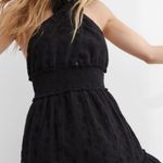 Aerie Black Eyelet Halter Top Dress XL Photo 0