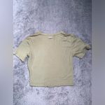 Youngla ribbed green crop top small Photo 3
