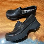 VTG LEI Y2K brown chunky platform loafers buckles size 11 Photo 0