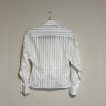 ZARA  White Button Down Shirt with Tie Front Photo 4