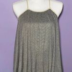 Hem & Thread NEW Boutique Grey and White Striped Tank Photo 1