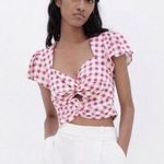 ZARA gingham crop top Photo 5