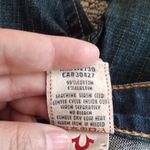 True Religion  Dark Blue Yellow Stiching Stella Style Long Vintage Womens 25 Photo 6