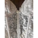 Vintage Bustier Corsette White Lace Bride Wedding Boudoir Garter Strapless 34B Size undefined Photo 1