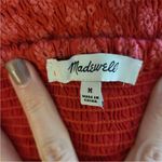 Madewell  Size Medium Eyelet Lucie Smocked Mini Americana Red NA305 Photo 10