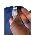 Vintage Velvet Slip NightGown Lace Trim Adjustable Straps Side Slit Y2k Nightie Blue Size M Photo 9