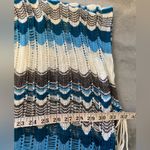 Cupshe NWT One Size Blue White Open Knit Side Tie Tassel Swinsuit Coverup Photo 10