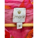 J Marie Midi Dress‎ Women Medium Tropical Floral Tiered Vacation Resort Ruffle Photo 3