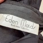 Eden Maids Bridesmaid Collection Black Halter Gown with crystals Size 6 NEW Photo 9