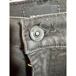 Hudson  Jeans Womens 28 Black Coated Noa Stellar High Rise Straight Crop Denim Photo 8