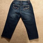 Cato distressed dark blue denim capris size 8 Photo 4