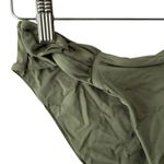 BECCA by Rebecca virtue Becca Rebecca Virtue Olive Green Twist Side Tab Hipster Bikini Swim Bottoms Sz S Photo 2