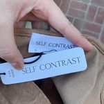 NWT self contrast tan corduroy overalls / jumper sz small / sold at anthro $170 Photo 3