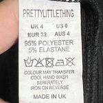 Pretty Little Thing  Dress Womens US 0 Black Ribbed Button Front Bodycon Midi Tank Photo 7