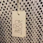 Violet+Claire Black And White Polka dot Blouse Photo 4