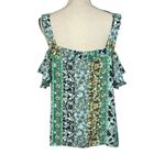 SOHO NY & Company Large Top Floral Cold Shoulder Ruffled Sleeve V Photo 4