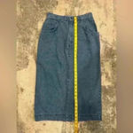 Women’s Vintage Oatbrook Long Jean Skirt Blue Size 26 Photo 6