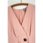 ASOS‎ DESIGN Pink Women's Wrap Midi Dress with buttons Photo 3