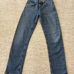 AGOLDE Toni Mid Rise Stretch Straight Ankle Jeans Blue Womens Size 24 Photo 0