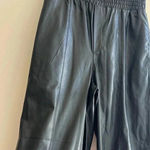 BLANK NYC  Faux Leather Wide Leg Pants, Black, Size Large Photo 5