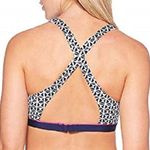 Jag jeans NWT Jag Navy Tiki Geo Twist Front Cross Back Bikini Top Photo 1