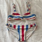 Solid & Striped Red, White, and Blue Bikini Set Photo 0