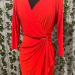 Emma & Michele Red simple formal dress Photo 1
