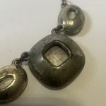 Trifari Vintage Crown Crystal Rhinestones Silver Tone Statement Necklace 15" Photo 2