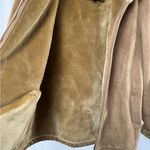 Esprit  Faux Suede Hooded‎ Jacket in Brown Size Medium Photo 3