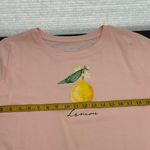 D&Co. Pink Lemon Graphic Cotton Blend Crew Neck Short Sleeve T Photo 7