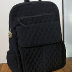 Vera Bradley  Black microfiber Quilted Bag backpack bag small Photo 0