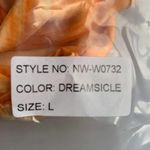 Naked Wardrobe NWT Bikini Set in Orange Swirl Photo 9