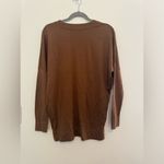 & Other Stories & Other Stories 100% Wool Dropped Shoulder Minimalist Sweater Size Small Brown Photo 1