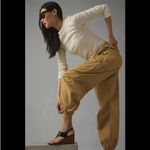 Avec Les Filles  Tan Drawcord Cargo Jogger Pants Small NWT Photo 2