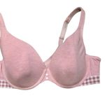 Cacique pink adjustable straps bra offers full coverage and underwire support fo Photo 1