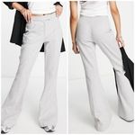 Topshop New jersey twill flare pant in Gray Size 6 Photo 1