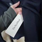 St. John  Evening Knit Jacket Embellished Rhinestones Pointed Collar Blue Size 12 Photo 5