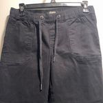 REWASH American Original  Drawstring Twill Rushed Jogger Pants Black Size Small Photo 4