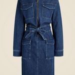 J.Crew NWT 100% Cotton  Denim Midi Dress size 2 Photo 0