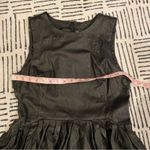 Rebecca Minkoff  Leather Pleated Dress Black 10 Photo 6