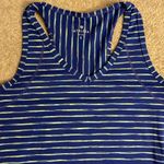 Athleta blue & green razorback super stretch fitted tank size small Photo 1