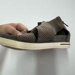 Eileen Fisher Shoes Womens Size 6.5 Perforated Suede Nubuck Leather Sandals Photo 3