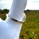 FP Sterling Silver White Enamel & Blue Pavé Stone Ring Photo 3