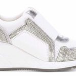 INC Heily Wedge Rhinestone Sneakers Size 7M Photo 2