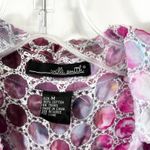 Willi Smith Medium Top Handmade Tie Dye Pink Eyelet Embroidered Cotton Boho 1687 Photo 11