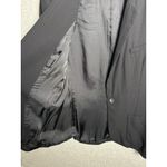 L'Agence  Womens Blazer Size 6 Black One Button Lined Relaxed Solid Pockets Work Photo 13